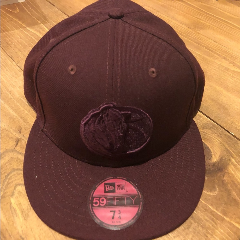 Maroon New Era 59 Fifty 7 3/4 fitted hat